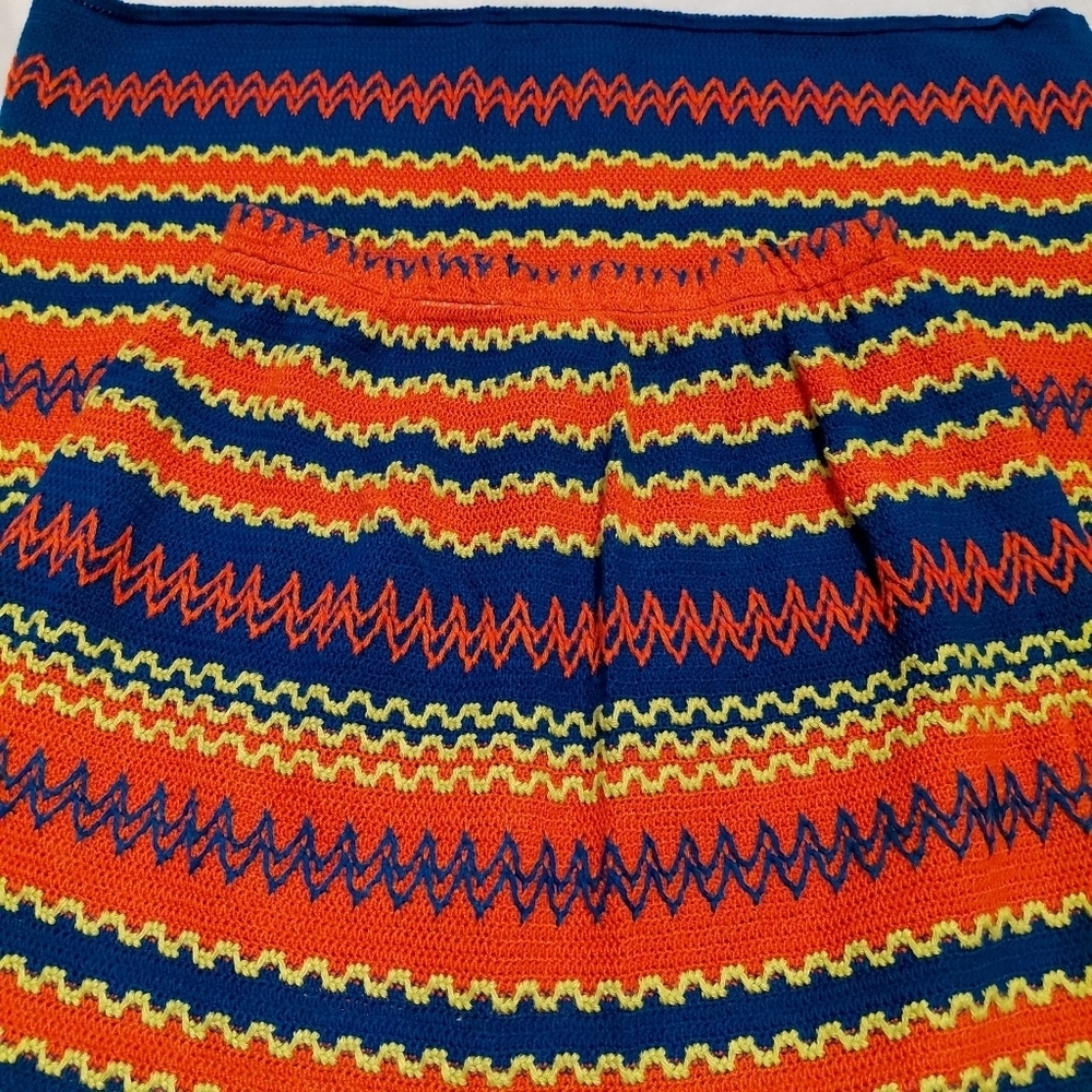 Handmade Knit Retro Vintage Colorful Maxi Skirt Size Small - Picture 5 of 8